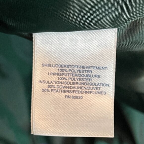 Lands End Women Green Tartan Plaid Down Full Zip Quilted Puffer Vest 1X - Picture 8 of 9